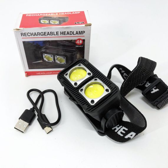 Мощный аккумуляторный фонарь для рыбалки, Мощный аккумуляторный фонарик на голову AW-48 | Зображення 6