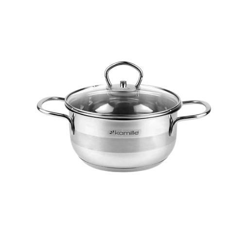 Каструля нержавіюча сталь 1,5л 16*8см 5411 KAMILLE