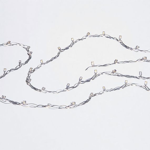 Новорічна гірлянда кімнатна нитка 14 м 160 LED кімнатна гірлянда білий провід Жовте світло W160LED16MWY | Зображення 2