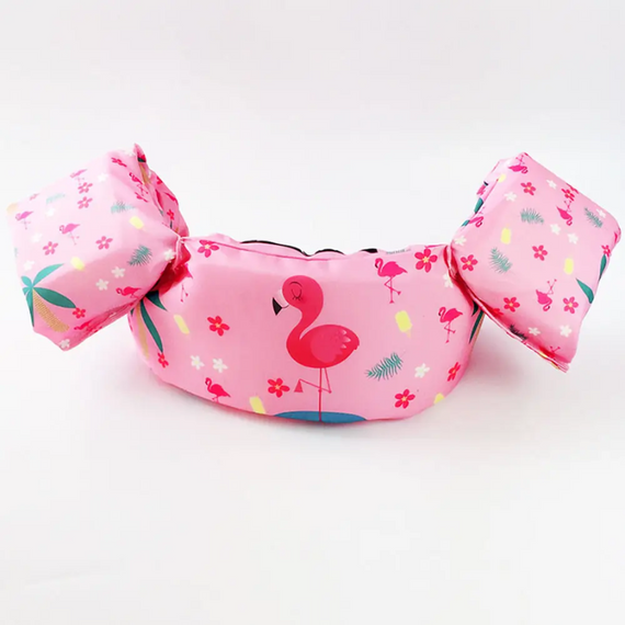 Плавальний жилет Фламінго, рожевий жилет із нарукавниками, надувний жилет для дівчаток | Зображення 5