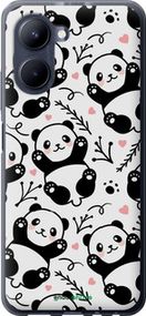 Чохол на Realme C33 Панди "4318u-2870-2448"