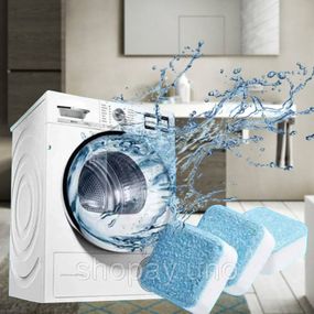 Антибактеріальний засіб очищення пральних машин Washing mashine cleaner №2 у шипучих таблетках