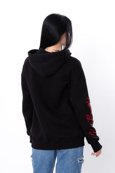 Zip-худі для жінок (оверсайз) Носи своє S/172 Чорний (p-15330-175378) | Зображення 4