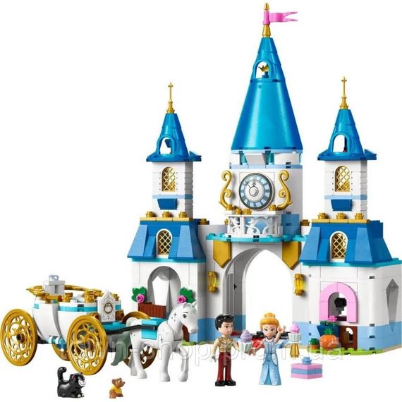 Конструктор Замок Золушки и карета LEGO 43275, 596 деталей | Зображення 1