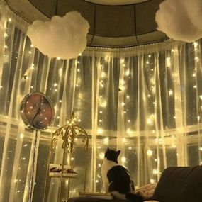 Світлодіодна гірлянда-водоспад Сіточка XPRO 3x3 м 300 LED теплий білий світло IP44 (234564306_377)