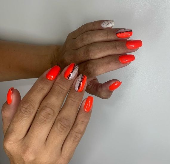 Гель-лак Moon Full Neon №708 яскраво-червоний 8мл