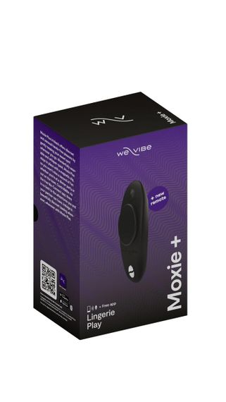 Смарт-вибратор в трусики We-Vibe Moxie+ Satin Black, обновленный пульт ДУ | Зображення 2