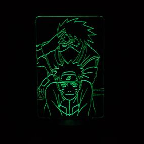 Акриловый светильник-ночник Наруто 5 зеленый tty-n000236