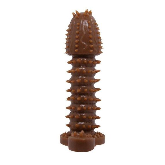 Насадка-презерватив BI-016005-0902S ( коричнева ) Sex Aura | Зображення 4