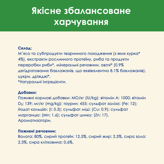 Вологий корм Purina CAT CHOW Sterilised для дорослих стерилізованих котів, курка і баклажани 85г | Зображення 7
