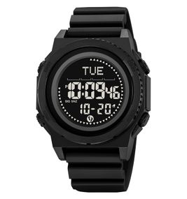 Чоловічий спортивний годинник Skmei 2626BK Black з компасом, крокоміром та вологозахистом 5 ATM