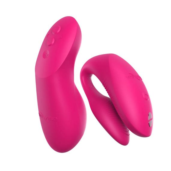 Вибратор для пар We-Vibe Chorus Pro Electric Pink с пультом и приложением, розовый Sex Aura | Зображення 4