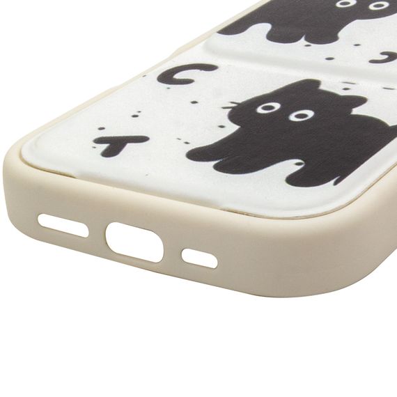 Чохол TPU Panel Stand для Apple iPhone 15 Pro (6.1") Black Cat | Зображення 6