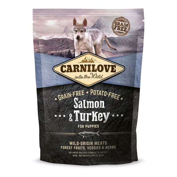 Корм Carnilove Puppy Salmon & Turkey сухий з лососем та індичкою для щенят 1.5 кг
