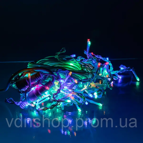 Уличная гирлянда Бахрома 12 м 200 LED белый провод Мультиколор 12MWML | Зображення 2