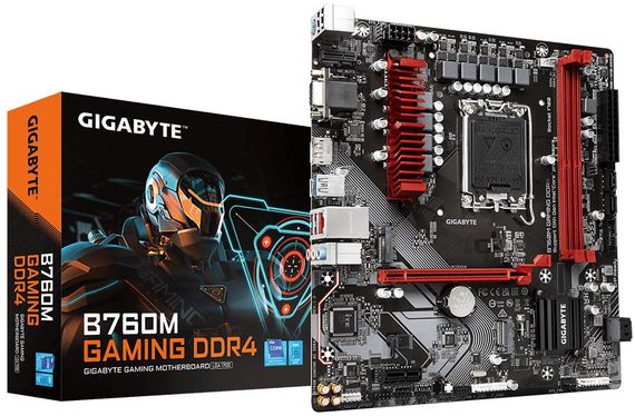 Материнская плата GIGABYTE B760M GAMING DDR4 s1700 B760 2xDDR4 HDMI DP mATX B760M_GAMING_DDR4 | Зображення 4
