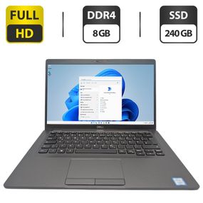 Ультрабук Dell Latitude 5400 / 14" (1920x1080) IPS / Intel Core i5-8365U (4 (8) ядра по 1.6 - 4.1 GHz) / 8 GB DDR4 / 240 GB SSD / Intel UHD Graphics / WebCam б/в
