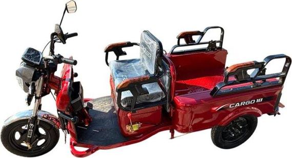 Электротрицикл Crosser CARGO 10 1000W 60V 32Ah, грузовой электроскутер с кузовом до 250 кг Червоний | Зображення 1