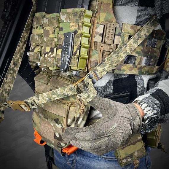 Ремінь збройовий триточковий RAGNAROK "Hel" Gen.II sling Піксель | Зображення 5