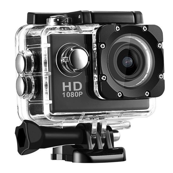 Водонепроникна спортивна екшн камера FULL HD 1080p, A7, ACTION CAMERA / Екшн камера на шолом з набором кріплень та боксом | Зображення 2