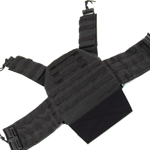 Плитоноска Plate Carrier с быстрым сбросом Cordura 1000 D Черная (black) | Зображення 3