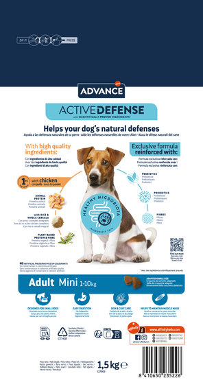 Сухий корм із куркою для собак малих порід Advance Mini Adult, 1.5 кг | Зображення 1