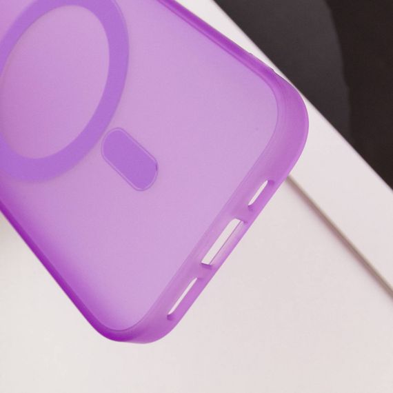 Чохол TPU+PC Lily with MagSafe для Apple iPhone 15 (6.1") Purple | Зображення 7