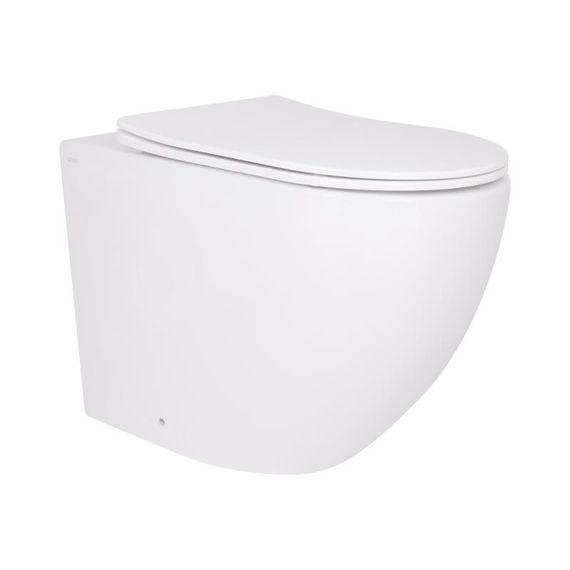 Унітаз підвісний Qtap Robin Ultra Quiet безобідковий з сідінням Soft-close 520x365x365 мм WHITE