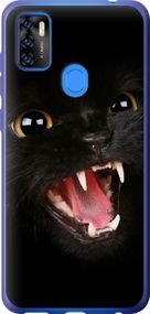 Чехол на ZTE Blade A7S 2020 Чёрная кошка "932u-2454-17620"
