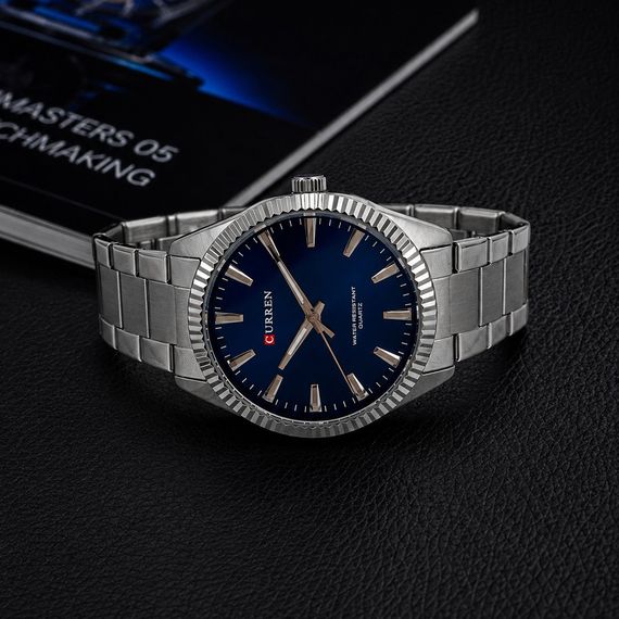 Чоловічий годинник Curren 8425 Silver-Blue | Зображення 6