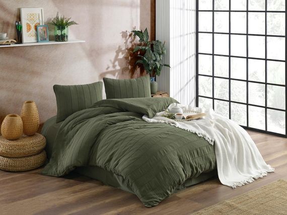 Постельное белье Sikel Muslin Patara 200 х 220 см Yesil