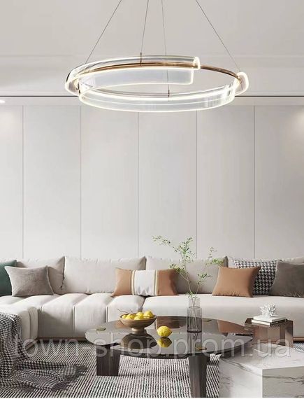 Люстра потолочная LED SGA24-800 Латунь 30-150х80х80 см. | Зображення 9