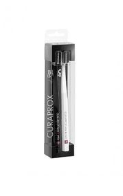 Набір зубних щіток Curaprox "Ultrasoft" CS5460/2 White/Black, чорна/біла d 0,10 мм (2 шт.)