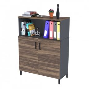 Тумба офисная Loft Design LTO-900-1200 антрацит орех модена