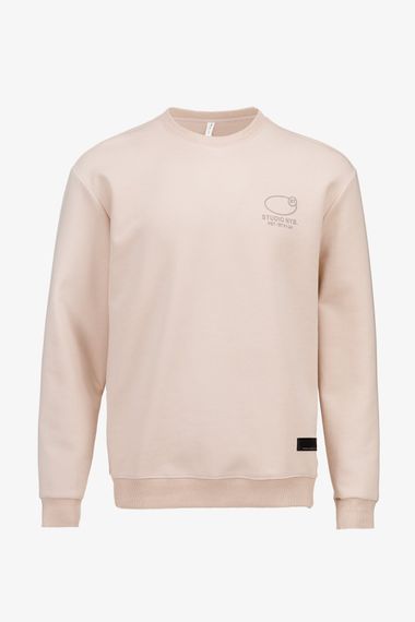 Світшот з принтом чоловічий 91-24 S Бежевий shop (2000990679512) | Зображення 7
