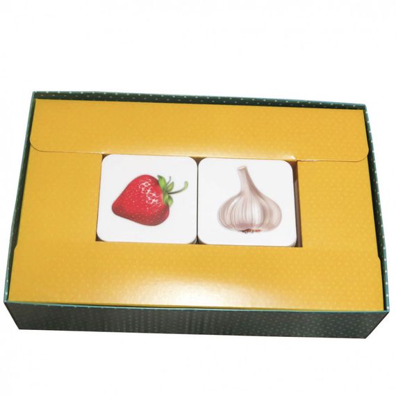 Дитяча настільна гра "Овочі та фрукти (Мемо)" 0659, 35 парних картинок | Зображення 1