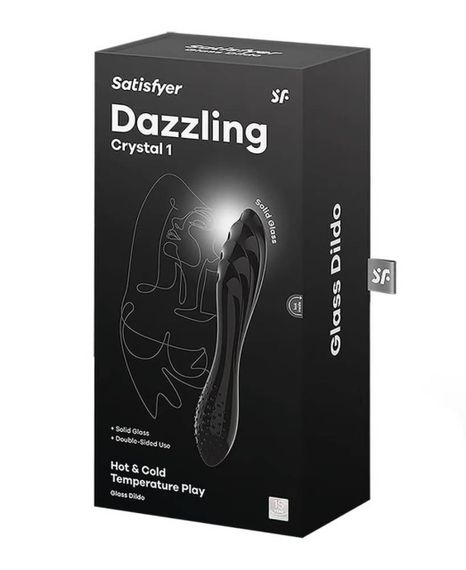 Подвійний фалоімітатор SATISFYER Dazzling Crystal 1 (black) sexstyle