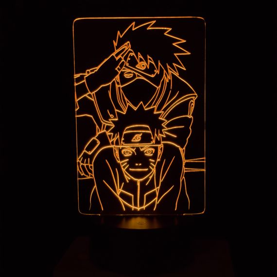 Акриловий світильник-нічник Наруто 5 жовтий tty-n000237