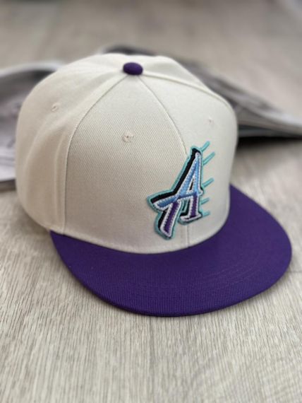 Кепка снепбек (Snapback) Authentic Бежевий з синім 56-61р (9056) | Зображення 6