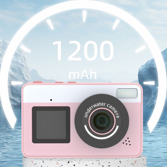 Дитяча водонепроникна цифрова камера D70 Pink | Зображення 4