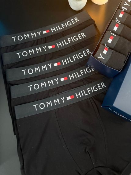 Чоловічий набір трусів 5 шт Tommy Hilfiger колір чорний | Зображення 3