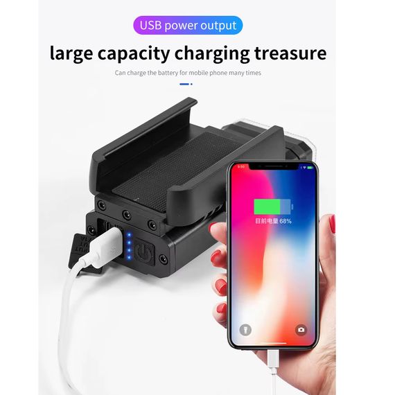 Фара для велосипеда з зарядкою BK09/Z-03-3T6, Ліхтар для велопрогулянок із зарядкою FU-99 | Зображення 1