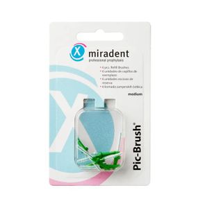 Набір запасних йоржиків Miradent Pic Brush - зелені (2,2 мм) 6шт
