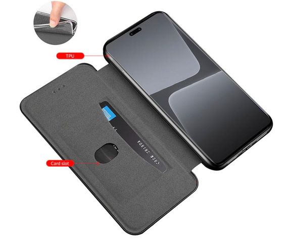 Чехол-книжка Primolux Besus для телефона Xiaomi 13 Lite - Black | Зображення 3