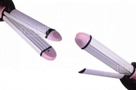 Мультистайлер утюжок выпрямитель гофре плойка 3в1 для волос Promotec PM-1212 стайлер для завивки | Зображення 2