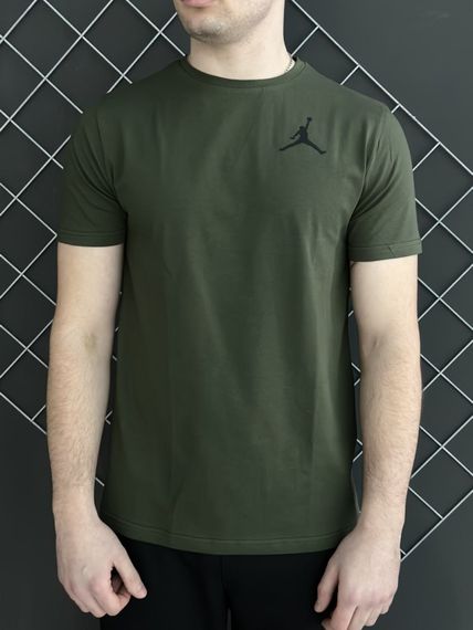 Комплект 5 в 1 Jordan чорний худі + чорні штані + чорна жилетка + хакі футболка + 2 пари шкарпеток (чорні та білі) | Зображення 3