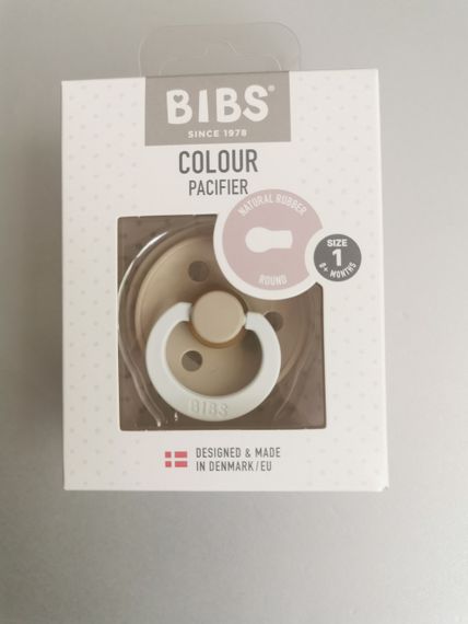Соска Bibs Colour Vanilla Night 0-6 мес ночная Латекс
