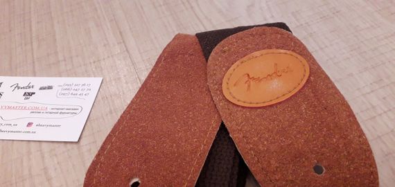 Ремінь Fender для акустичної гітари темно-коричневий ремінь | Зображення 4