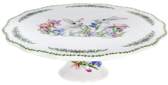 Фарфоровая подставка для торта Spring story 25 см