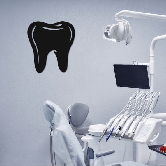 Панно декоративная картина на стену Зуб LED 16 цветов пульт 300х250 acr-p000126 | Зображення 1